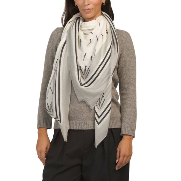 RAG & BONE White Made In Italy Dagger Scarf